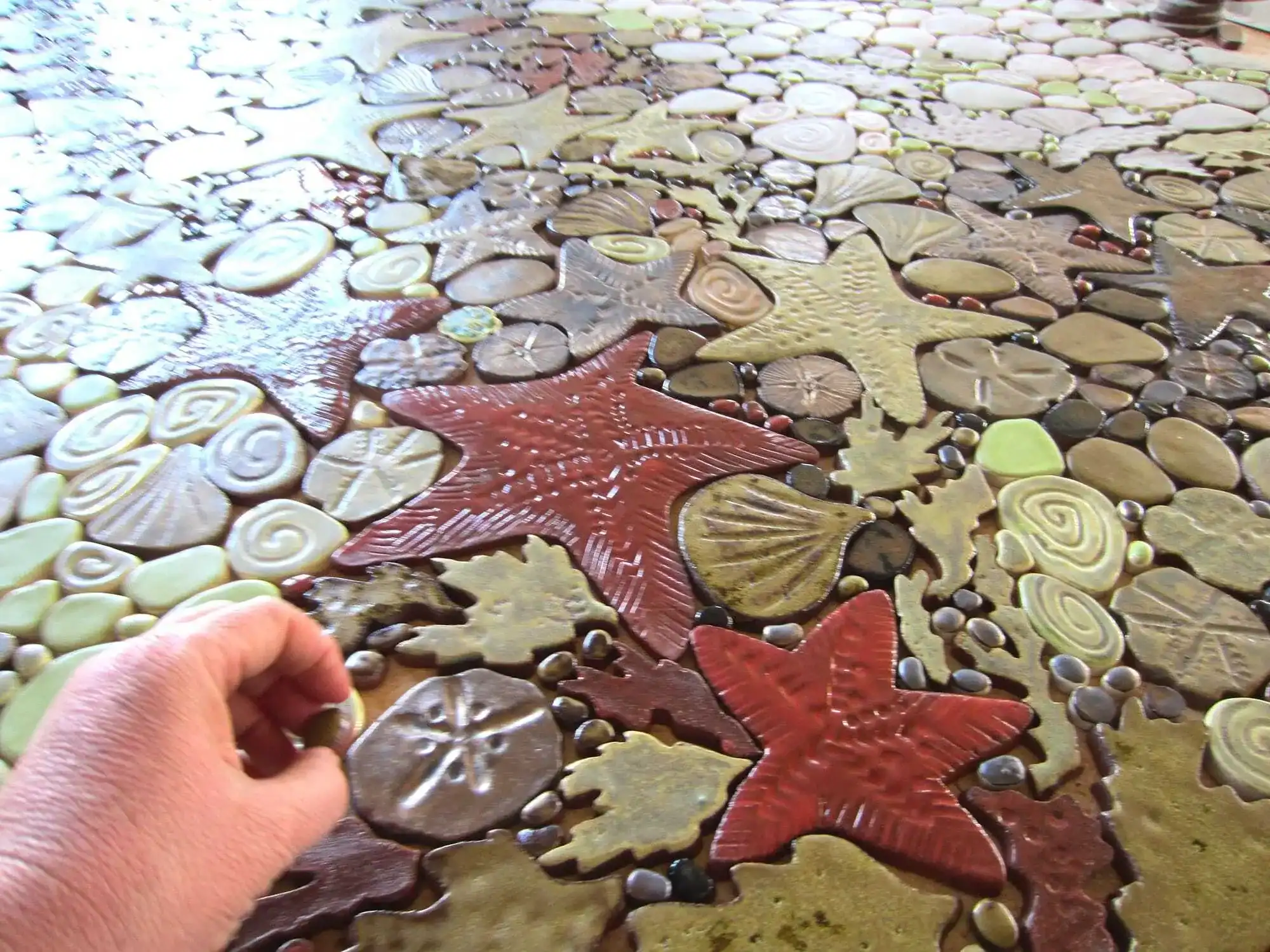 Beautiful tile mural