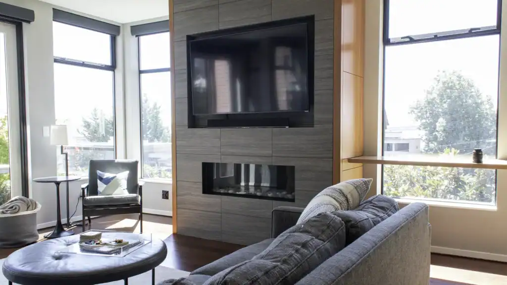 Complete Queen Anne fireplace feature wall