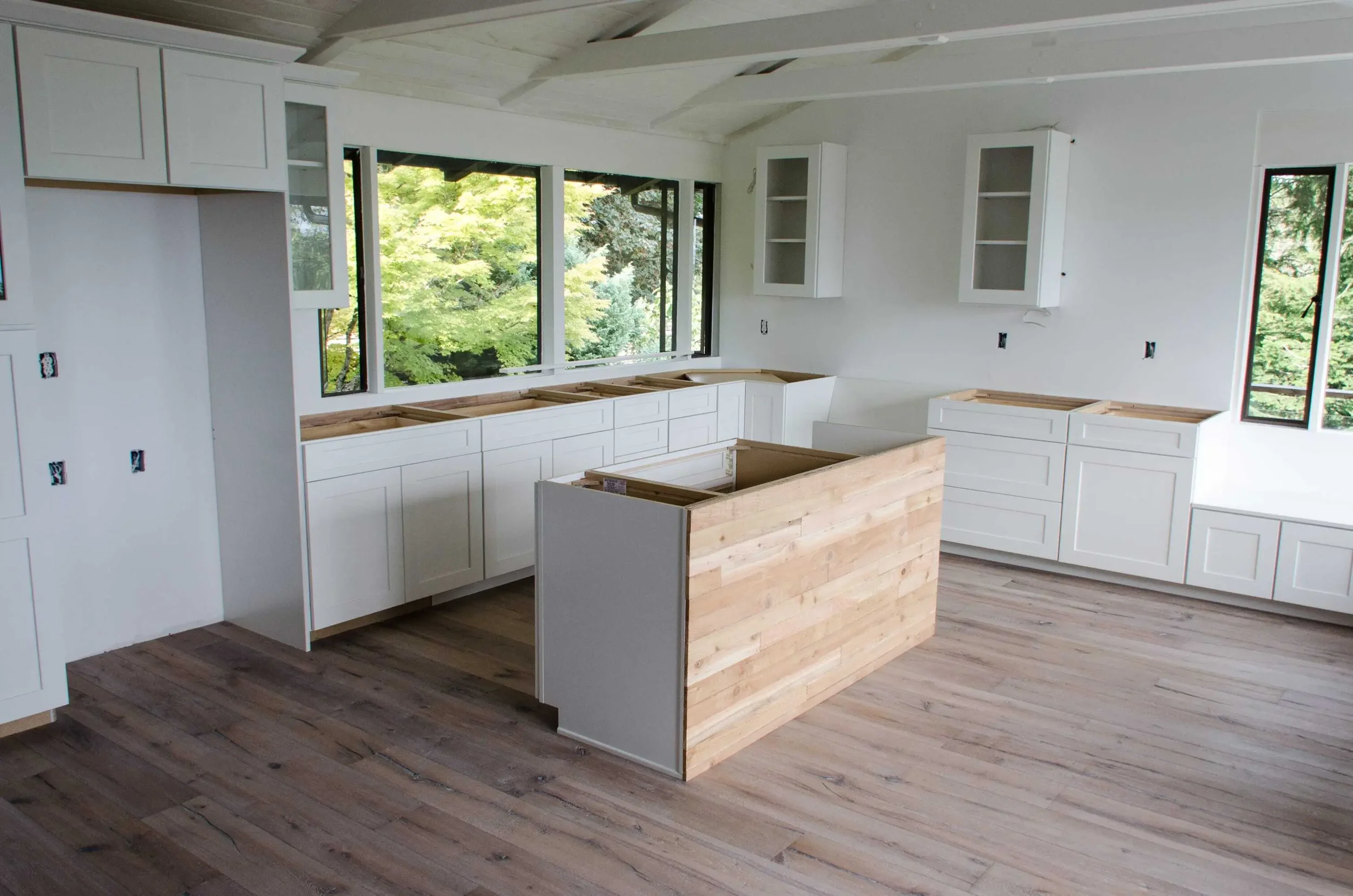 Wide plank engineered flooring installation