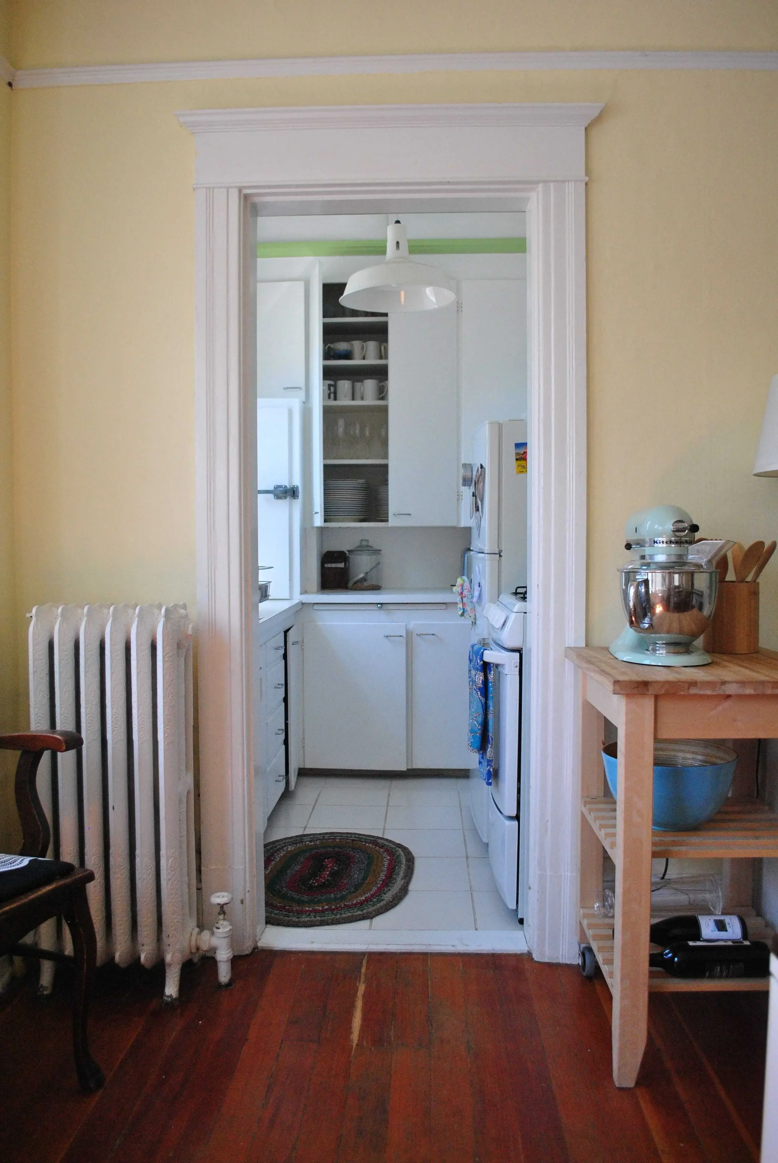 Original kitchen is smaller than most closets (before)